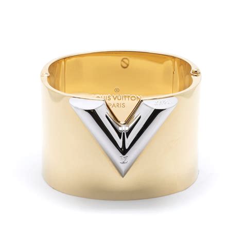 louis vuitton essential v necklace|v cuff bracelet.